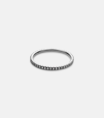 Thread Band 18kt gold ring with diamonds | Ileana Makri