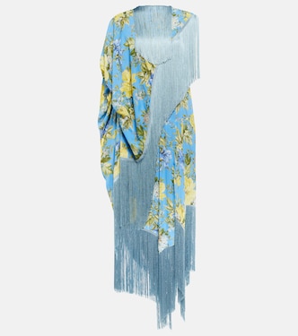 Fringed floral dress | Acne Studios