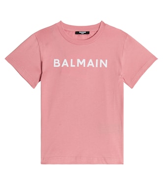 Logo cotton jersey T-shirt | Balmain Kids