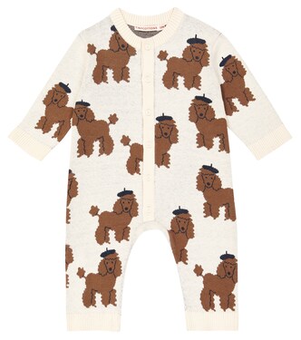 Baby Tiny Poodle cotton-blend playsuit | Tinycottons