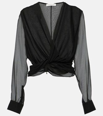 Blouse Springs en soie | Christopher Esber