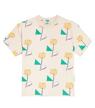 Flower cotton jersey T-shirt | Jellymallow