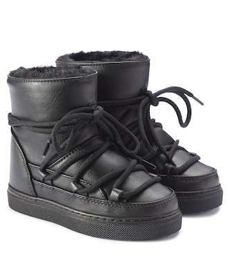 Grape faux leather snow boots | Inuikii Kids