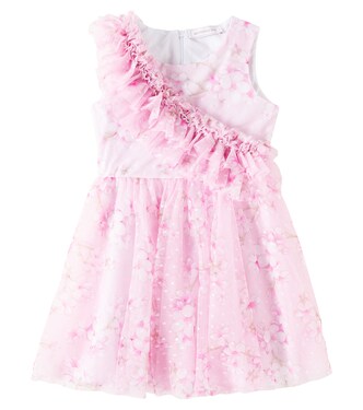 Floral tulle dress | Monnalisa