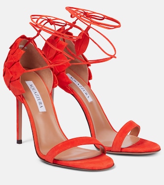 Hibiscus 105绒面革凉鞋 | Aquazzura
