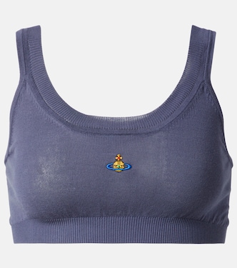 Bea embroidered cotton tank top | Vivienne Westwood
