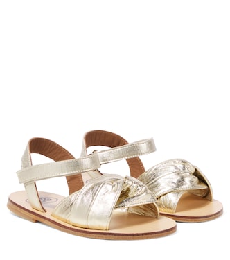 Sandalen aus Metallic-Leder | PèPè