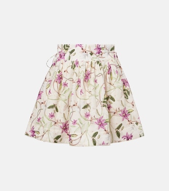 Floral linen shorts | Agua by Agua Bendita