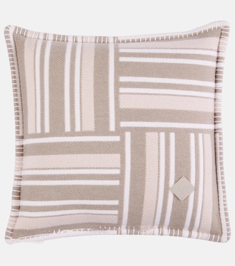 Jacquard wool and cashmere cushion | Loro Piana