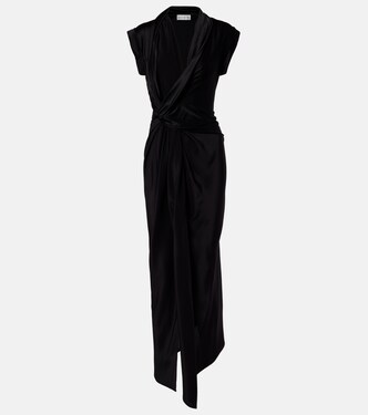 Draped asymmetric midi dress | Victoria Beckham