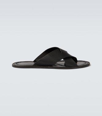Malick Cross leather sandals | The Row