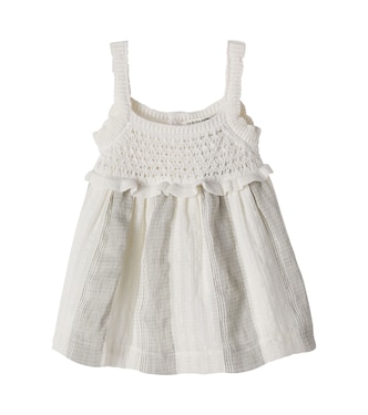 Baby Fontclara cotton and linen dress | 1 + in the Family