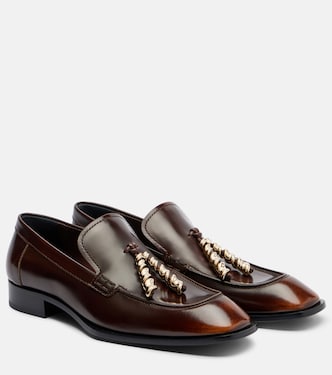 Embellished leather loafers | Loewe