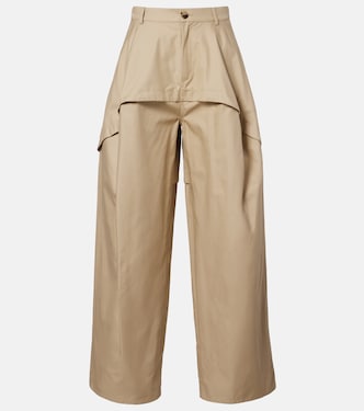 Paula's Ibiza cotton wide-leg pants | Loewe