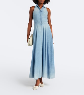 ralph lauren denim maxi dress 1980s Ralph Lauren Denim Maxi  Wayward Collection