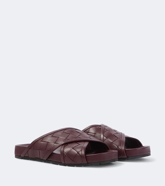 Tarik Intrecciato leather sandals | Bottega Veneta