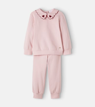 Cotton-blend sweatshirt and sweatpants set | Patachou
