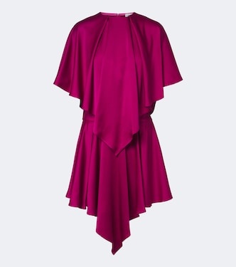 Caped satin minidress | Stella McCartney