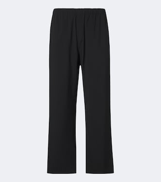 Pascale wool twill wide-leg pants | The Row