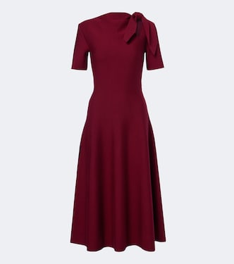 Robe midi en laine mélangée | Oscar de la Renta