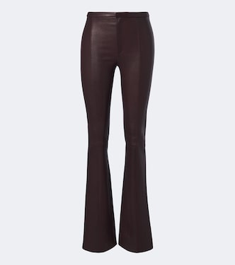 Pantalones flared Icham de piel | Stouls