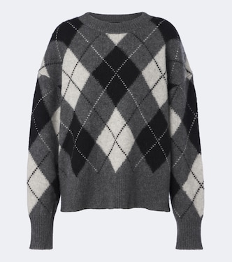 Donnika argyle cashmere and silk sweater | Nili Lotan