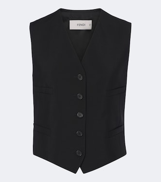 Mohair and wool vest | Fendi