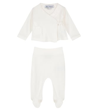 Baby set of cotton cardigan and leggings | Tartine et Chocolat