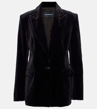 Azura cotton velvet blazer | Costarellos