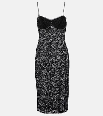 Robe midi O-Lover en dentelle à fleurs | Oséree