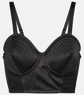 Tattoo Bralette Iconic aus Satin | Jean Paul Gaultier