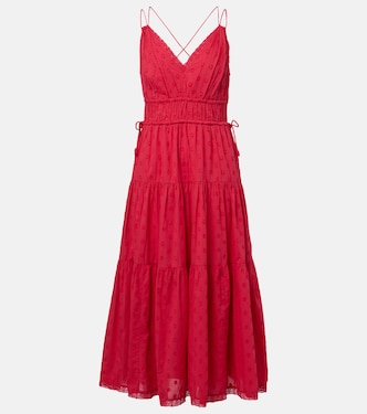 Robe midi Freya en coton à pois | Ulla Johnson