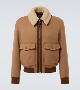 Shearling-trimmed virgin wool blouson | Tom Ford