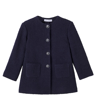 DG wool-blend bouclé coat | Dolce&Gabbana Kids