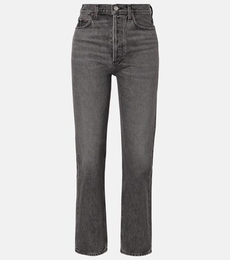 '90s cropped high-rise straight jeans | Agolde