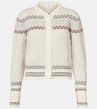 Fair Isle wool and mohair cardigan | Thom Browne
