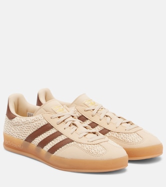 Gazelle Indoor suede-trimmed sneakers | Adidas