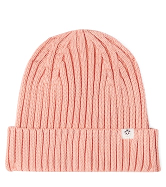 Ribbed-knit cotton beanie  | Mini Rodini