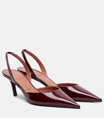 Sofia 60 patent leather slingback pumps | Amina Muaddi