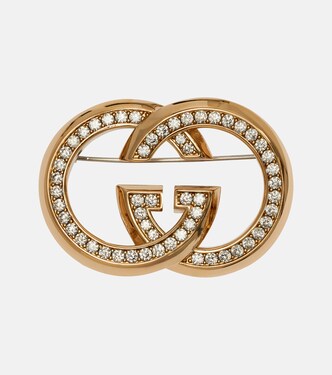 Interlocking G embellished brooch | Gucci
