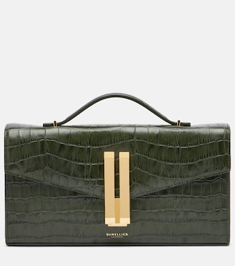 Vancouver croc-effect leather clutch | DeMellier