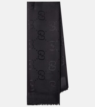 GG silk and wool jacquard scarf | Gucci