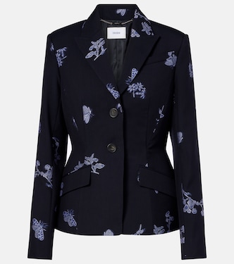 Wool and cotton jacquard blazer | Erdem
