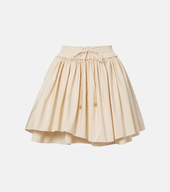 Paula's Ibiza cotton poplin miniskirt | Loewe
