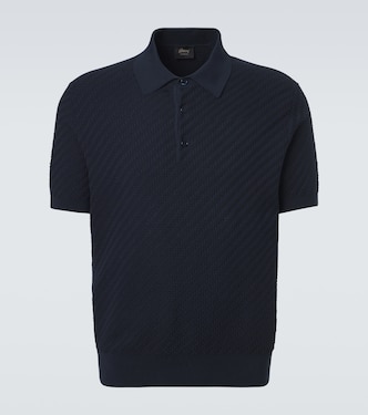 Cotton, silk, and cashmere polo shirt | Brioni