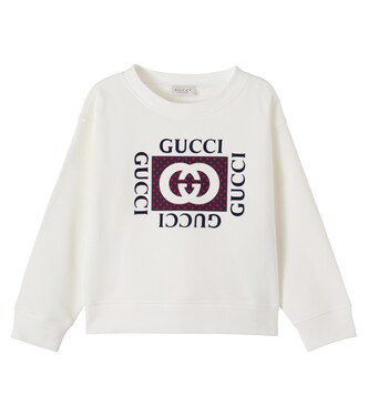 Interlocking G printed cotton sweatshirt  | Gucci Kids
