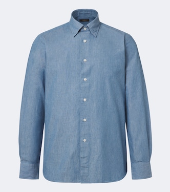 Cotton chambray shirt | Slowear