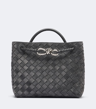 Andiamo Small suede top-handle bag | Bottega Veneta