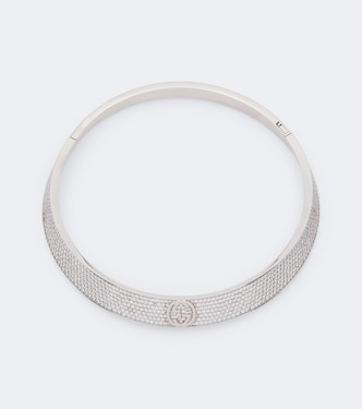 Choker Interlocking G mit Kristallen | Gucci