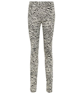 Zebra jacquard skinny pants | Proenza Schouler